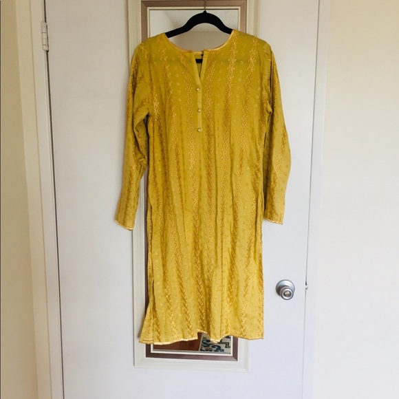 2 pcs Indian Pakistani cotton embroidered kameez - Picture 4 of 7